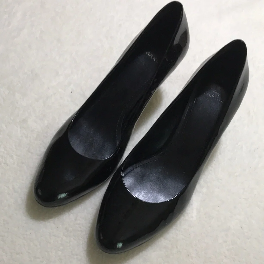 | EUC Alex Marie Black Patent Leather High Heel Shoes…9.5